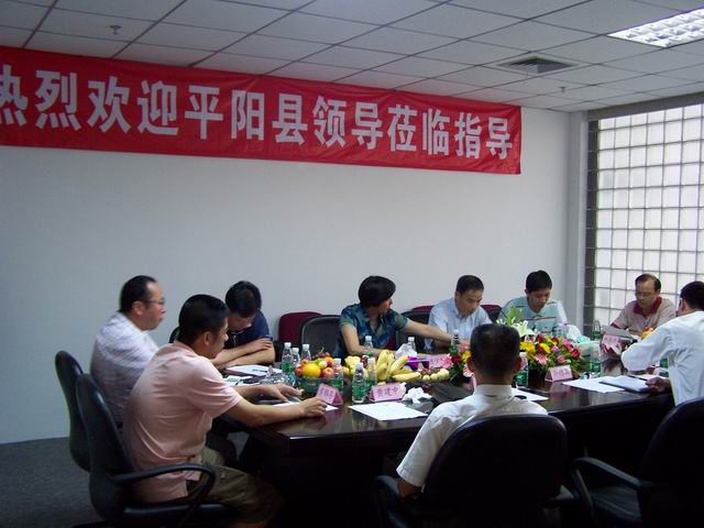 平阳县政府领导对豪利777官网集团进行考察