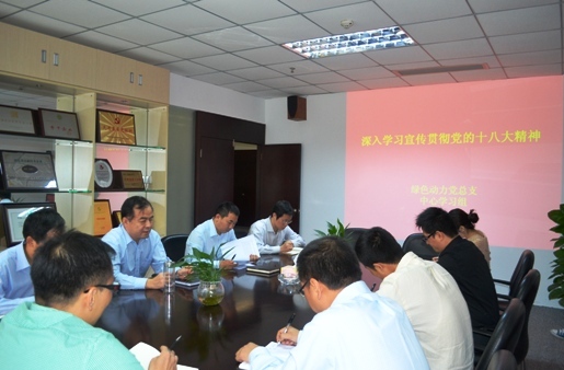 豪利777官网集团党总支组织学习十八大精神